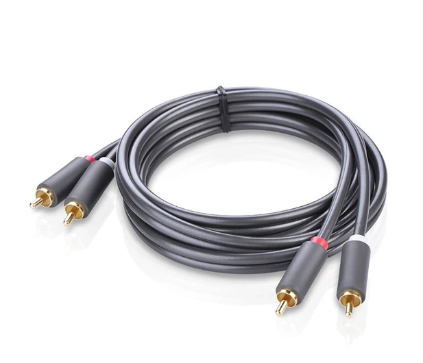 UGREEN Przewód 2RCA Cinch do 2RCA Cinch AV104 3m czarny - 1501468 - zdjęcie 4